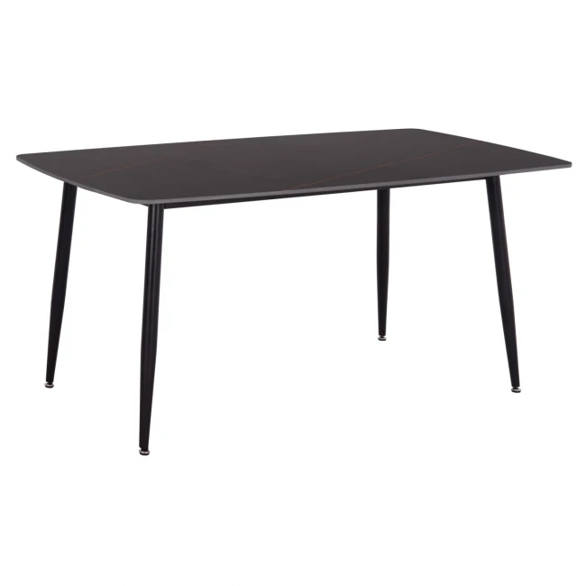 ΤΡΑΠΕΖΙ RAVEN HM18150.02 ΚΕΡΑΜΙΚΟ TOP ΜΕ ΟΨΗ ΜΑΥΡΟ ΜΑΡΜΑΡΟ 160x80x74Υεκ.