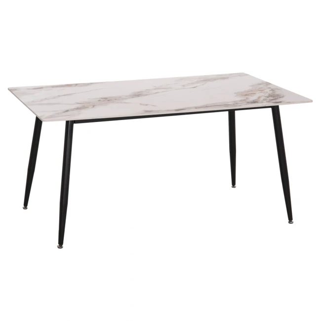 ΤΡΑΠΕΖΙ RAVEN HM18150.04 ΚΕΡΑΜΙΚΟ TOP ΜΕ ΟΨΗ ΛΕΥΚΟ/ΚΑΦΕ ΜΑΡΜΑΡΟ 160x80x74Υεκ.