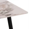 ΤΡΑΠΕΖΙ RAVEN HM18150.04 ΚΕΡΑΜΙΚΟ TOP ΜΕ ΟΨΗ ΛΕΥΚΟ/ΚΑΦΕ ΜΑΡΜΑΡΟ 160x80x74Υεκ.