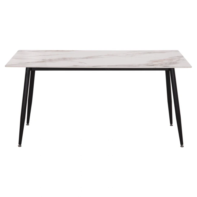 ΤΡΑΠΕΖΙ RAVEN HM18150.04 ΚΕΡΑΜΙΚΟ TOP ΜΕ ΟΨΗ ΛΕΥΚΟ/ΚΑΦΕ ΜΑΡΜΑΡΟ 160x80x74Υεκ.