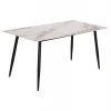 ΤΡΑΠΕΖΙ RAVEN HM18150.04 ΚΕΡΑΜΙΚΟ TOP ΜΕ ΟΨΗ ΛΕΥΚΟ/ΚΑΦΕ ΜΑΡΜΑΡΟ 160x80x74Υεκ.