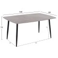 ΤΡΑΠΕΖΙ RAVEN HM18150.13 ΚΕΡΑΜΙΚΟ TOP ΜΕ ΟΨΗ ΓΚΡΙ ΜΑΡΜΑΡΟ 160x80x74Υεκ.