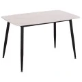 ΤΡΑΠΕΖΙ RAVEN HM9854.01 ΚΕΡΑΜΙΚΟ TOP ΛΕΥΚΟ ΜΑΡΜΑΡΟ-ΜΑΥΡΟ ΜΕΤΑΛΛΟ 117,5x67,5x76Υεκ.