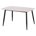 ΤΡΑΠΕΖΙ RAVEN HM9854.01 ΚΕΡΑΜΙΚΟ TOP ΛΕΥΚΟ ΜΑΡΜΑΡΟ-ΜΑΥΡΟ ΜΕΤΑΛΛΟ 117,5x67,5x76Υεκ.