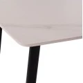 ΤΡΑΠΕΖΙ RAVEN HM9854.01 ΚΕΡΑΜΙΚΟ TOP ΛΕΥΚΟ ΜΑΡΜΑΡΟ-ΜΑΥΡΟ ΜΕΤΑΛΛΟ 117,5x67,5x76Υεκ.