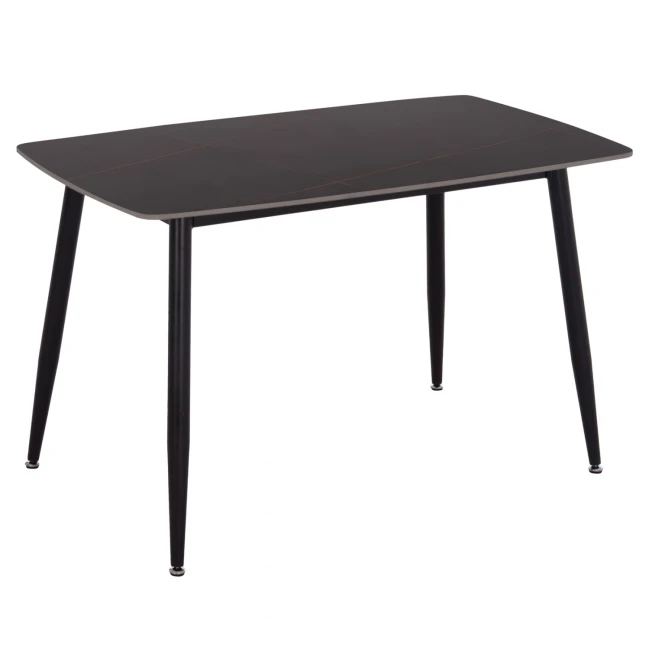 ΤΡΑΠΕΖΙ RAVEN HM9854.02 ΚΕΡΑΜΙΚΟ TOP ΜΑΥΡΟ ΜΑΡΜΑΡΟ-ΜΑΥΡΟ ΜΕΤΑΛΛΟ 120x70x73Υεκ.