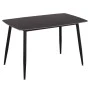 ΤΡΑΠΕΖΙ RAVEN HM9854.02 ΚΕΡΑΜΙΚΟ TOP ΜΑΥΡΟ ΜΑΡΜΑΡΟ-ΜΑΥΡΟ ΜΕΤΑΛΛΟ 120x70x73Υεκ.
