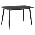 ΤΡΑΠΕΖΙ RAVEN HM9854.02 ΚΕΡΑΜΙΚΟ TOP ΜΑΥΡΟ ΜΑΡΜΑΡΟ-ΜΑΥΡΟ ΜΕΤΑΛΛΟ 117,5x67,5x76Υεκ.