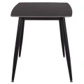 ΤΡΑΠΕΖΙ RAVEN HM9854.02 ΚΕΡΑΜΙΚΟ TOP ΜΑΥΡΟ ΜΑΡΜΑΡΟ-ΜΑΥΡΟ ΜΕΤΑΛΛΟ 117,5x67,5x76Υεκ.