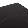 ΤΡΑΠΕΖΙ RAVEN HM9854.02 ΚΕΡΑΜΙΚΟ TOP ΜΑΥΡΟ ΜΑΡΜΑΡΟ-ΜΑΥΡΟ ΜΕΤΑΛΛΟ 120x70x73Υεκ.