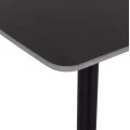 ΤΡΑΠΕΖΙ RAVEN HM9854.02 ΚΕΡΑΜΙΚΟ TOP ΜΑΥΡΟ ΜΑΡΜΑΡΟ-ΜΑΥΡΟ ΜΕΤΑΛΛΟ 117,5x67,5x76Υεκ.