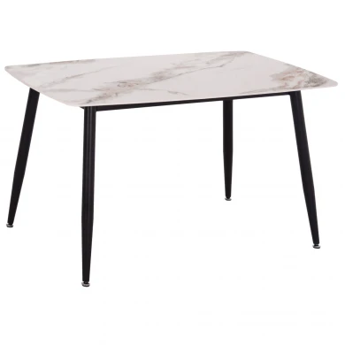 ΤΡΑΠΕΖΙ RAVEN HM9854.04 ΚΕΡΑΜΙΚΟ TOP ΜΕ ΟΨΗ ΜΑΡΜΑΡΟΥ τ.CALACATTA 120x70x73Υεκ.