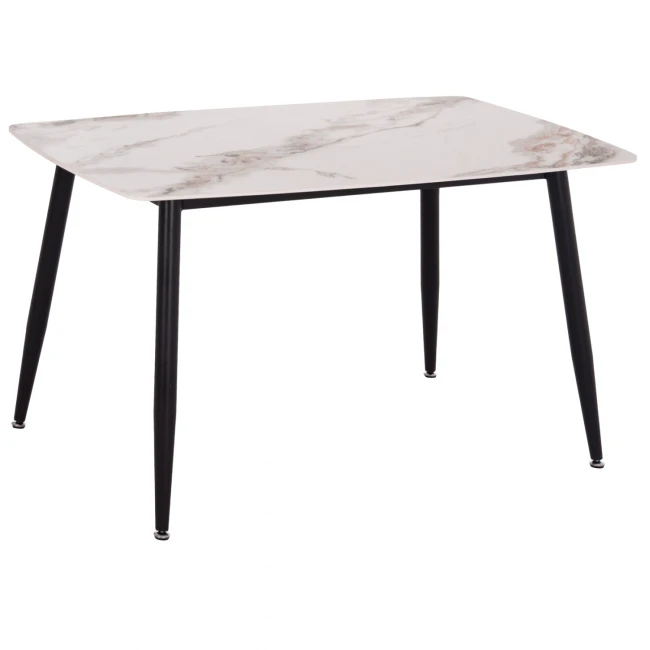 ΤΡΑΠΕΖΙ RAVEN HM9854.04 ΚΕΡΑΜΙΚΟ TOP ΜΕ ΟΨΗ ΜΑΡΜΑΡΟΥ τ.CALACATTA 120x70x73Υεκ.