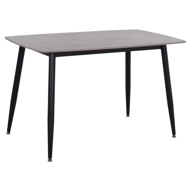 ΤΡΑΠΕΖΙ RAVEN HM9854.13 ΚΕΡΑΜΙΚΟ TOP ΓΚΡΙ ΜΑΡΜΑΡΟ-ΜΑΥΡΟ ΜΕΤΑΛΛΟ 120x70x73Υεκ.