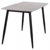 ΤΡΑΠΕΖΙ RAVEN HM9854.13 ΚΕΡΑΜΙΚΟ TOP ΓΚΡΙ ΜΑΡΜΑΡΟ-ΜΑΥΡΟ ΜΕΤΑΛΛΟ 120x70x73Υεκ.
