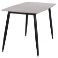 ΤΡΑΠΕΖΙ RAVEN HM9854.13 ΚΕΡΑΜΙΚΟ TOP ΓΚΡΙ ΜΑΡΜΑΡΟ-ΜΑΥΡΟ ΜΕΤΑΛΛΟ 120x70x73Υεκ.