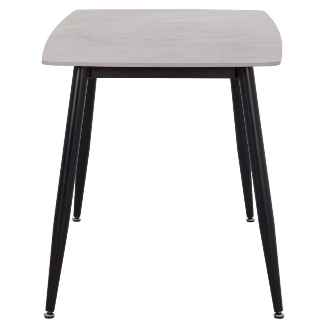 ΤΡΑΠΕΖΙ RAVEN HM9854.13 ΚΕΡΑΜΙΚΟ TOP ΓΚΡΙ ΜΑΡΜΑΡΟ-ΜΑΥΡΟ ΜΕΤΑΛΛΟ 120x70x73Υεκ.