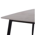 ΤΡΑΠΕΖΙ RAVEN HM9854.13 ΚΕΡΑΜΙΚΟ TOP ΓΚΡΙ ΜΑΡΜΑΡΟ-ΜΑΥΡΟ ΜΕΤΑΛΛΟ 120x70x73Υεκ.
