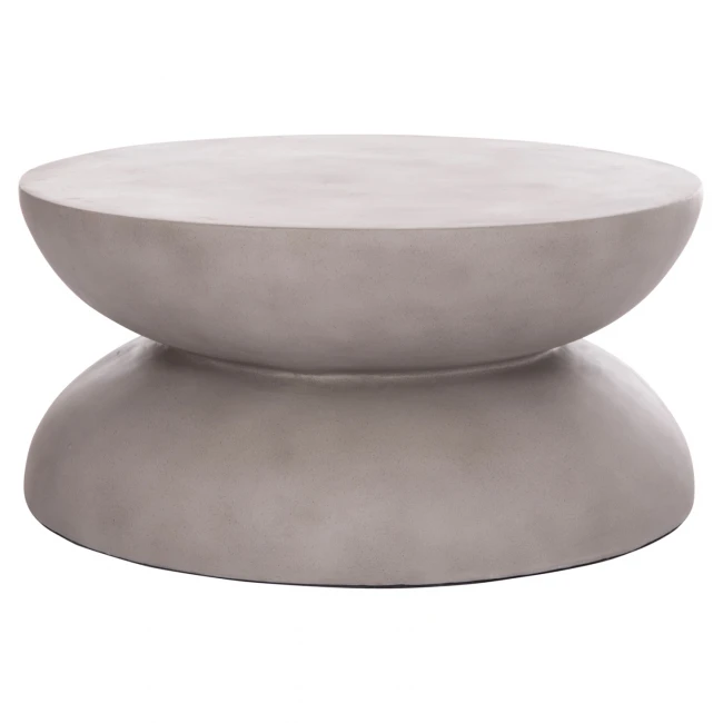 ΤΡΑΠΕΖΙ ΣΑΛΟΝΙΟΥ ANNA HM18158.03 FIBER CEMENT ΣΕ ΓΚΡΙ--Φ92x44.5Υεκ