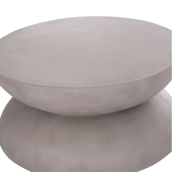 ΤΡΑΠΕΖΙ ΣΑΛΟΝΙΟΥ ANNA HM18158.03 FIBER CEMENT ΣΕ ΓΚΡΙ--Φ92x44.5Υεκ