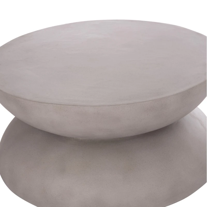 ΤΡΑΠΕΖΙ ΣΑΛΟΝΙΟΥ ANNA HM18158.03 FIBER CEMENT ΣΕ ΓΚΡΙ--Φ92x44.5Υεκ