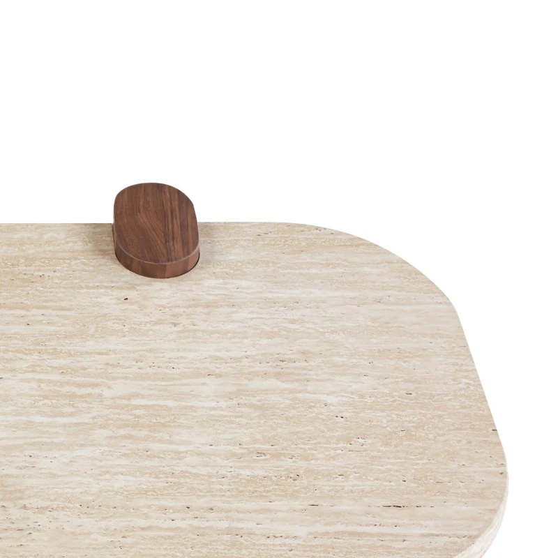 ΤΡΑΠΕΖΙ ΣΑΛΟΝΙΟΥ ARDEN HM18435 MDF TOP ΟΨΗ ΤΡΑΒΕΡΤΙΝΑΣ-MDF ΠΟΔΙΑ ΚΑΡΥΔΙ 120x60x40Υεκ