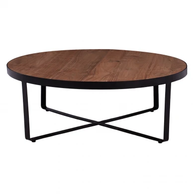 ΤΡΑΠΕΖΙ ΣΑΛΟΝΙΟΥ ATHARVA ΑΠΟ ΜΑΣΙΦ ΞΥΛΟ ΑΚΑΚΙΑΣ HM8461.11 Φ100x36Υ εκ.