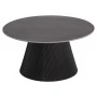 ΤΡΑΠΕΖΙ ΣΑΛΟΝΙΟΥ DUNCAN HM18022.01 ΚΕΡΑΜΙΚΟ TOP-MDF ΒΑΣΗ-ΜΑΥΡΟ Φ80x41Υεκ.