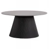 ΤΡΑΠΕΖΙ ΣΑΛΟΝΙΟΥ DUNCAN HM18022.01 ΚΕΡΑΜΙΚΟ TOP-MDF ΒΑΣΗ-ΜΑΥΡΟ Φ80x41Υεκ.