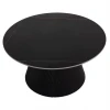 ΤΡΑΠΕΖΙ ΣΑΛΟΝΙΟΥ DUNCAN HM18022.01 ΚΕΡΑΜΙΚΟ TOP-MDF ΒΑΣΗ-ΜΑΥΡΟ Φ80x41Υεκ.
