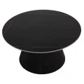 ΤΡΑΠΕΖΙ ΣΑΛΟΝΙΟΥ DUNCAN HM18022.01 ΚΕΡΑΜΙΚΟ TOP-MDF ΒΑΣΗ-ΜΑΥΡΟ Φ80x41Υεκ.
