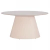 ΤΡΑΠΕΖΙ ΣΑΛΟΝΙΟΥ DUNCAN HM18022.02 ΚΕΡΑΜΙΚΟ TOP-MDF ΒΑΣΗ-ΚΡΕΜ ΛΕΥΚΟ Φ80x41Υεκ.