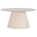 ΤΡΑΠΕΖΙ ΣΑΛΟΝΙΟΥ DUNCAN HM18022.02 ΚΕΡΑΜΙΚΟ TOP-MDF ΒΑΣΗ-ΚΡΕΜ ΛΕΥΚΟ Φ80x41Υεκ.