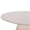 ΤΡΑΠΕΖΙ ΣΑΛΟΝΙΟΥ DUNCAN HM18022.02 ΚΕΡΑΜΙΚΟ TOP-MDF ΒΑΣΗ-ΚΡΕΜ ΛΕΥΚΟ Φ80x41Υεκ.