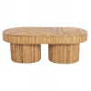 ΤΡΑΠΕΖΙ ΣΑΛΟΝΙΟΥ GATSBY ΟΒΑΛ TOP HM9870 RATTAN ΧΡΩΜΑ ΦΥΣΙΚΟ 110x59x39Υεκ.