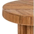ΤΡΑΠΕΖΙ ΣΑΛΟΝΙΟΥ GATSBY ΣΤΡΟΓΓΥΛΟ HM9651 RATTAN ΧΡΩΜΑ ΦΥΣΙΚΟ Φ100x50Y εκ.