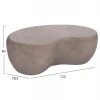 ΤΡΑΠΕΖΙ ΣΑΛΟΝΙΟΥ GERSON HM18151.03L FIBER CEMENT ΣΕ ΓΚΡΙ--122x78,5x40Υεκ.