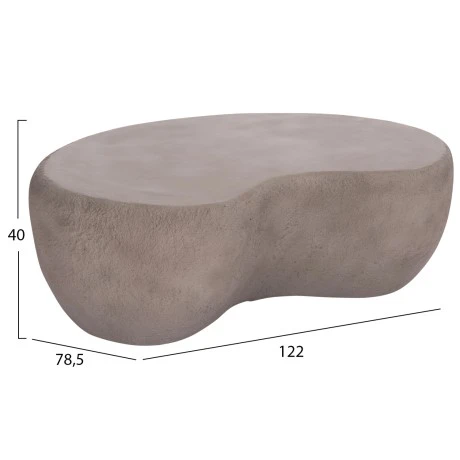 ΤΡΑΠΕΖΙ ΣΑΛΟΝΙΟΥ GERSON HM18151.03L FIBER CEMENT ΣΕ ΓΚΡΙ--122x78,5x40Υεκ.