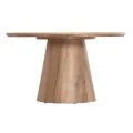 ΤΡΑΠΕΖΙ ΣΑΛΟΝΙΟΥ KARAN HM18028 MDF ΣΕ ΦΥΣΙΚΟ ΧΡΩΜΑ ΞΥΛΟΥ Φ80x45,5Υεκ.