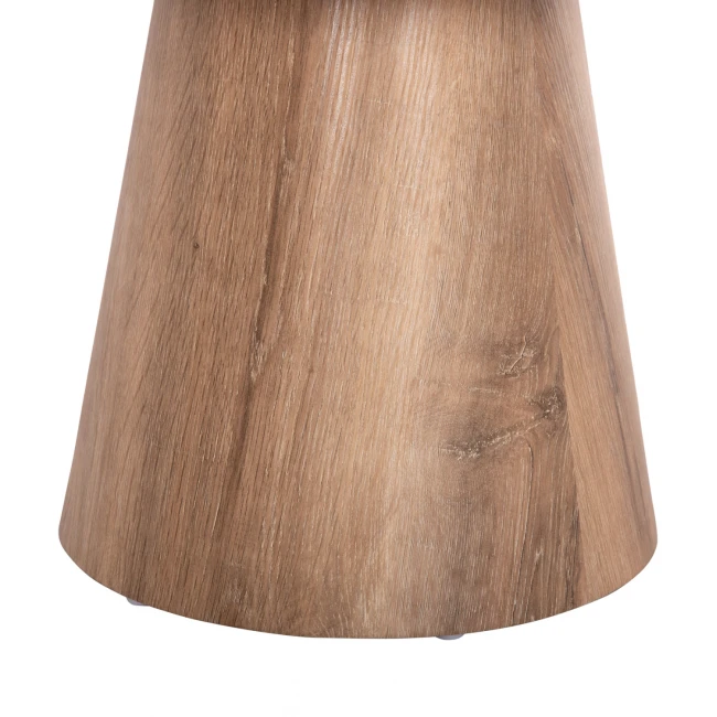 ΤΡΑΠΕΖΙ ΣΑΛΟΝΙΟΥ KARAN HM18028 MDF ΣΕ ΦΥΣΙΚΟ ΧΡΩΜΑ ΞΥΛΟΥ Φ80x45,5Υεκ.