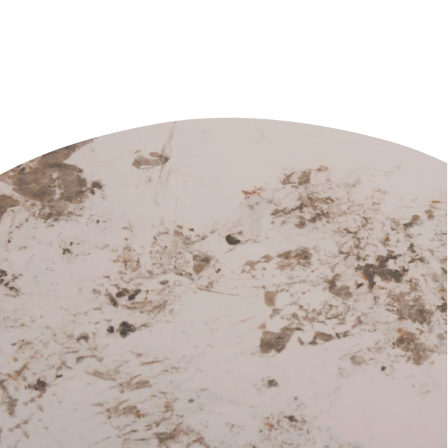 ΤΡΑΠΕΖΙ ΣΑΛΟΝΙΟΥ LONGSTEM HM18317.01 ΒΑΣΗ ΛΕΥΚΗ--SINTERED STONE CALACATA GOLD Φ50