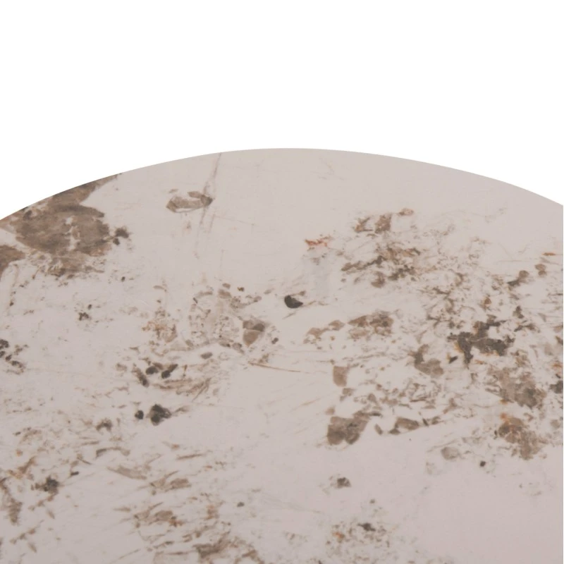 ΤΡΑΠΕΖΙ ΣΑΛΟΝΙΟΥ LONGSTEM HM18317.01 ΒΑΣΗ ΛΕΥΚΗ--SINTERED STONE CALACATA GOLD Φ50