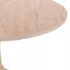 ΤΡΑΠΕΖΙ ΣΑΛΟΝΙΟΥ LONGSTEM HM18317.04 ΒΑΣΗ ΣΑΜΠΑΝΙ--ΚΕΡΑΜΙΚΟ TOP TRAVERTINE STONE Φ50