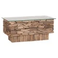 ΤΡΑΠΕΖΙ ΣΑΛΟΝΙΟΥ ΟΡΘΟΓΩΝΙΟ SPARROW HM18366 DRIFTWOOD--ΓΥΑΛΙ 105x45x47Υεκ.