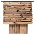 ΤΡΑΠΕΖΙ ΣΑΛΟΝΙΟΥ ΟΡΘΟΓΩΝΙΟ SPARROW HM18366 DRIFTWOOD--ΓΥΑΛΙ 105x45x47Υεκ.