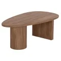ΤΡΑΠΕΖΙ ΣΑΛΟΝΙΟΥ ΟΒΑΛ ALPER HM18327 MDF ΣΕ SONAMA ΧΡΩΜΑ 110x60x40Υεκ