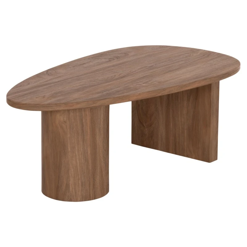 ΤΡΑΠΕΖΙ ΣΑΛΟΝΙΟΥ ΟΒΑΛ ALPER HM18327 MDF ΣΕ SONAMA ΧΡΩΜΑ 110x60x40Υεκ