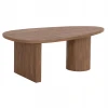 ΤΡΑΠΕΖΙ ΣΑΛΟΝΙΟΥ ΟΒΑΛ ALPER HM18327 MDF ΣΕ SONAMA ΧΡΩΜΑ 110x60x40Υεκ