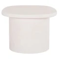 ΤΡΑΠΕΖΙ ΣΑΛΟΝΙΟΥ ΟΒΑΛ ΣΕΙΡΑ SANTORINI HM18054 MDF ΣΕ ΥΠΟΛΕΥΚΟ ΧΡΩΜΑ 54x54,5x40Υεκ