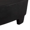 ΤΡΑΠΕΖΙ ΣΑΛΟΝΙΟΥ ΟΒΑΛ ΣΕΙΡΑ SANTORINI HM18066 MDF ΣΕ ΜΑΥΡΟ ΧΡΩΜΑ 100x60x33Υεκ.